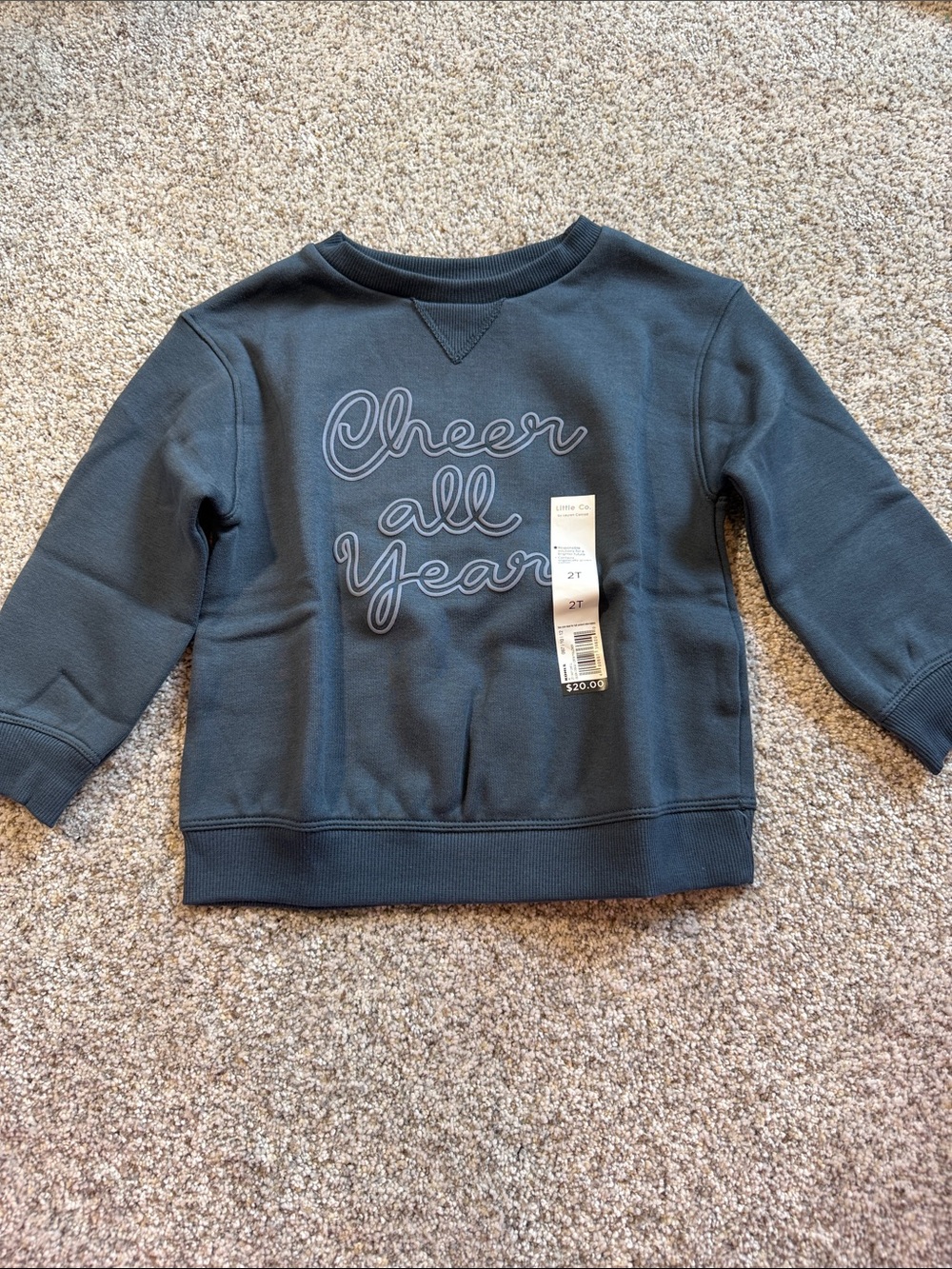 Little Co - Cheer All Year Kids' Crewneck Sweatshirt - 2T